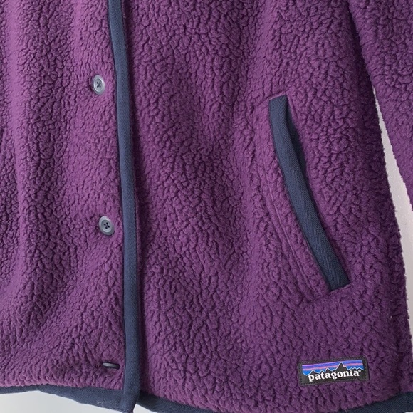 Patagonia button down sherpa fleece jacket - Picture 5 of 7
